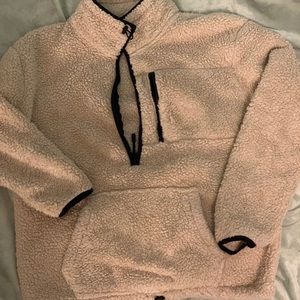 Fuzzy pull over sweater